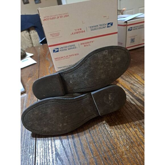 Size 7 American Eagle Brown Suede Leather Ankle Boots Booties - Picture 8 of 8